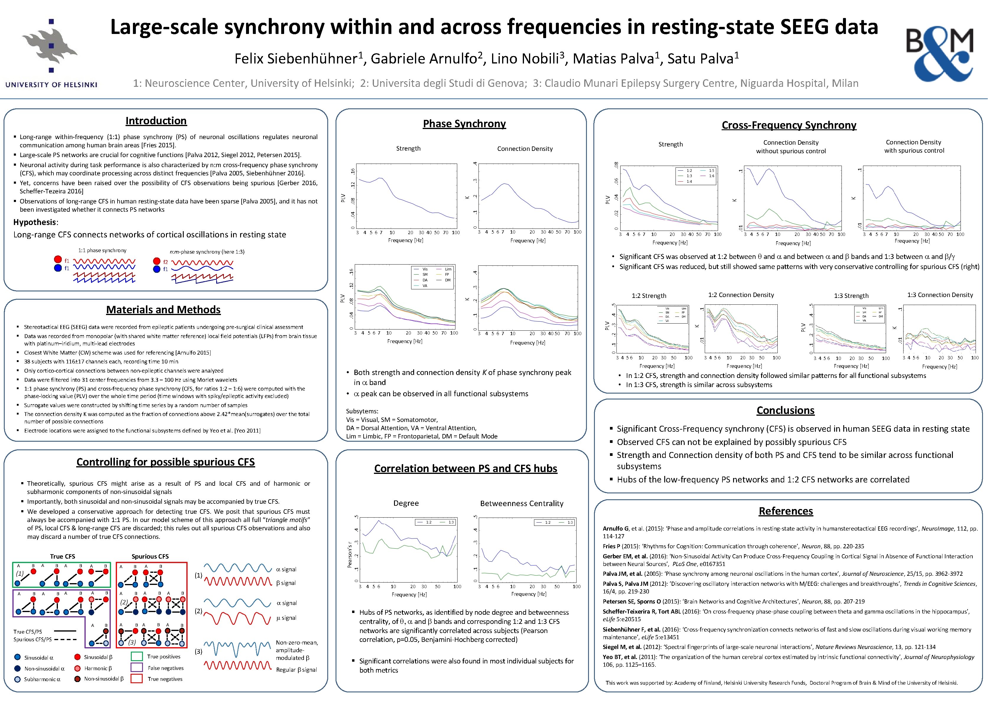 Large-scale synchrony within and across frequencies in resting-state SEEG data Felix 1 Siebenhühner ,