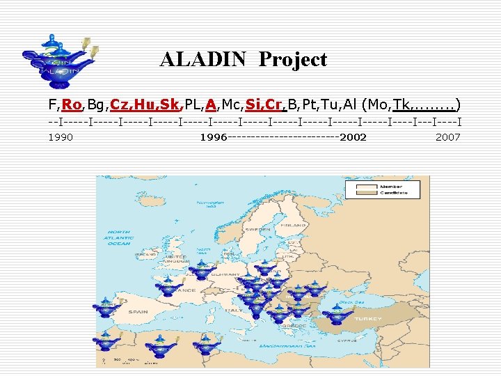 ALADIN Project F, Ro, Bg, Cz, Hu, Sk, PL, A, Mc, Si, Cr, B,