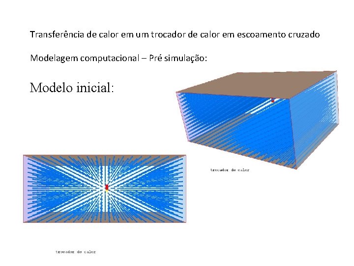 Transferência de calor em um trocador de calor em escoamento cruzado Modelagem computacional –