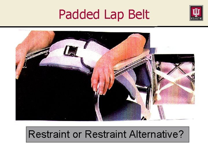 Padded Lap Belt Restraint or Restraint Alternative? 