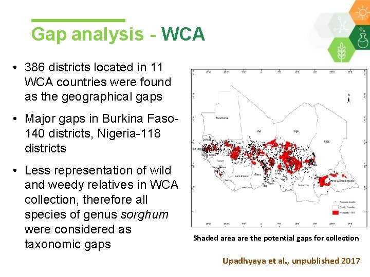 Gap analysis - WCA • 386 districts located in 11 WCA countries were found