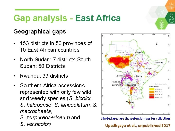 Gap analysis - East Africa Geographical gaps • 153 districts in 50 provinces of