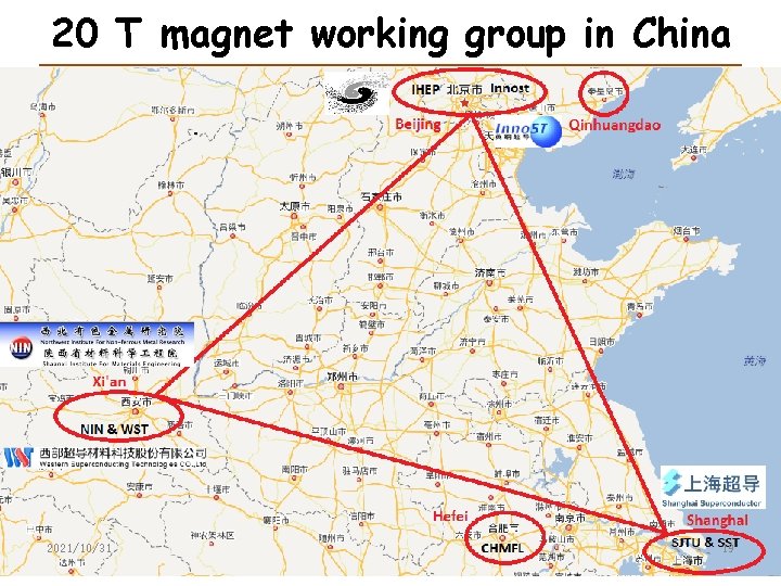 20 T magnet working group in China 2021/10/31 19 