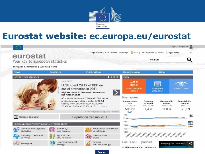 Eurostat website: ec. europa. eu/eurostat Eurostat 