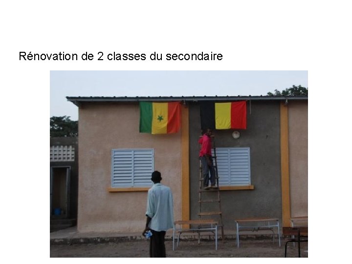 Rénovation de 2 classes du secondaire 