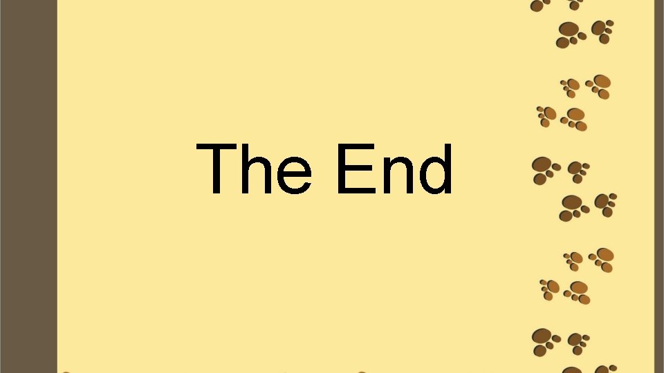 The End 