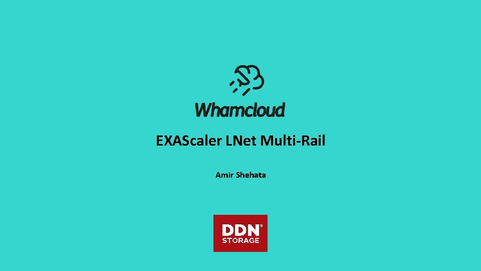 EXAScaler LNet Multi-Rail Amir Shehata 