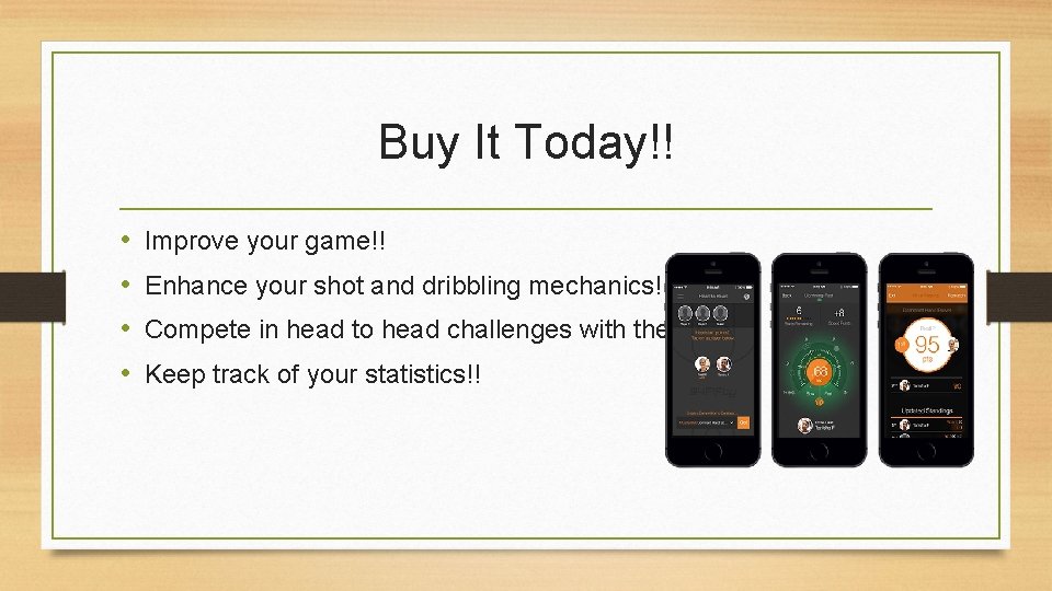 Buy It Today!! • • Improve your game!! Enhance your shot and dribbling mechanics!!