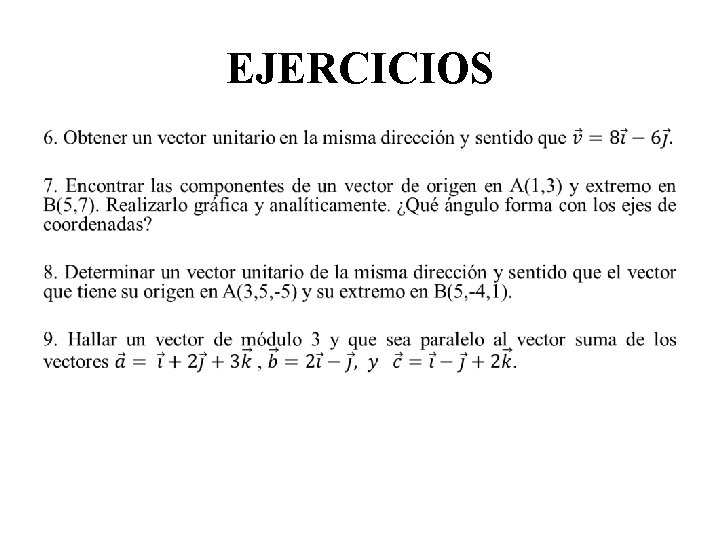 EJERCICIOS • 