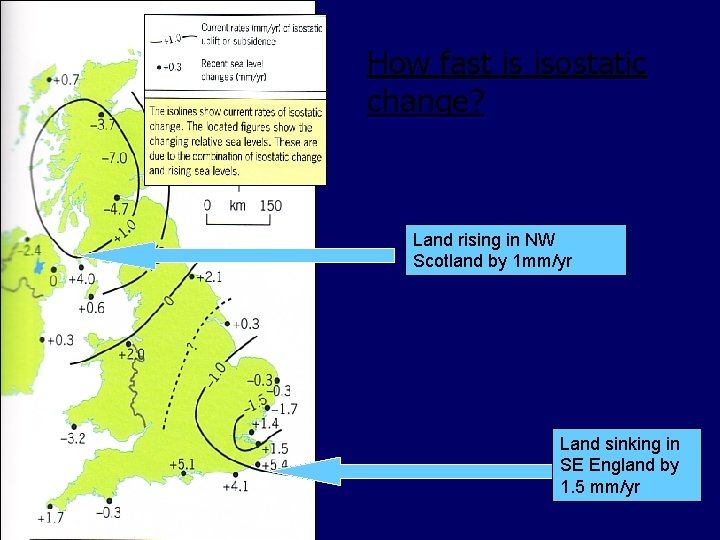 How fast is isostatic change? Land rising in NW Scotland by 1 mm/yr Land