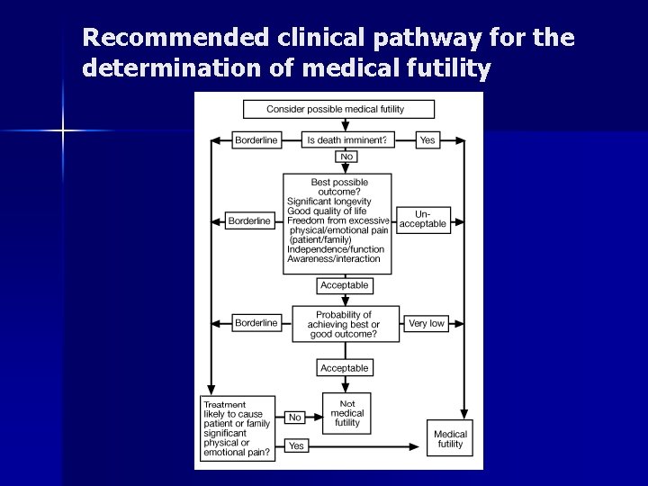 Recommended clinical pathway for the determination of medical futility 