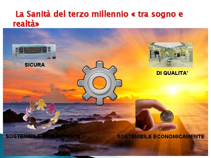 La Sanità del terzo millennio « tra sogno e realtà» SICURA DI QUALITA’ SOSTENIBILE