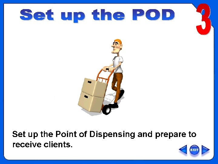 OVERVIEW – Step 3 : Set up your POD. 