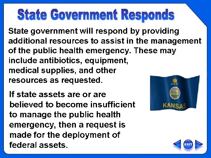 OVERVIEW – State Government Responds 