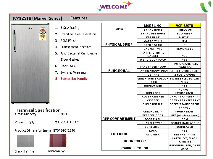 ICP 325 TB (Marvel Series) Features 1. 5 Star Rating 2014 2. Stabilizer free