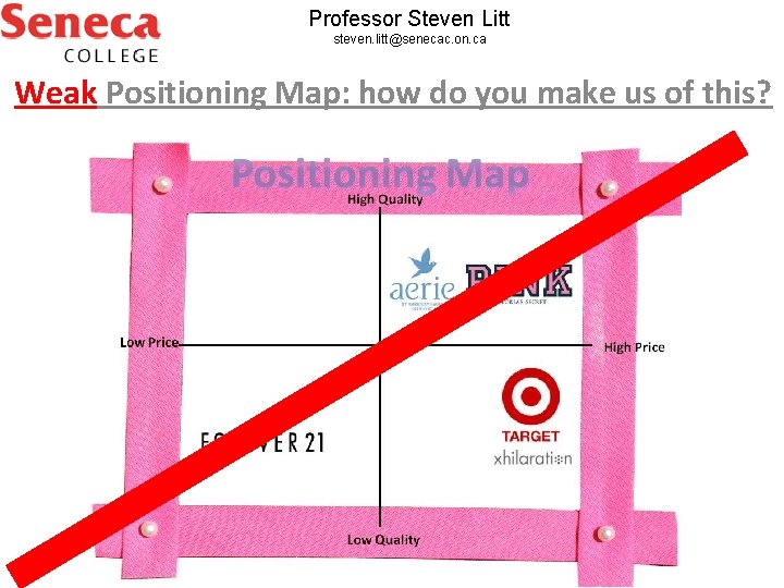 Professor Steven Litt steven. litt@senecac. on. ca Weak Positioning Map: how do you make