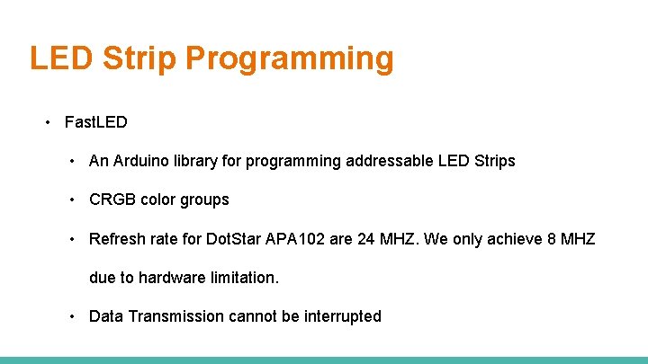 LED Strip Programming • Fast. LED • An Arduino library for programming addressable LED