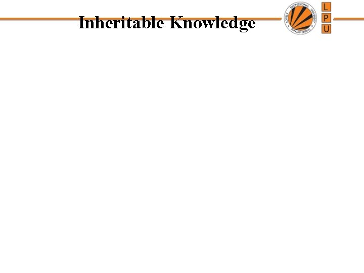 Inheritable Knowledge 