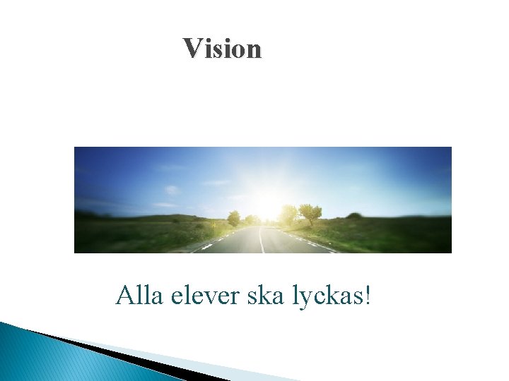 Vision Alla elever ska lyckas! 