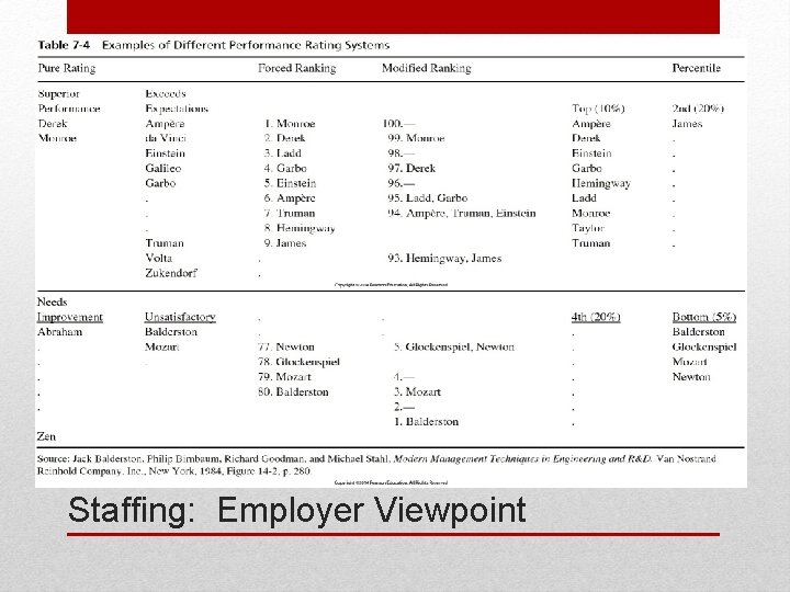 Staffing: Employer Viewpoint 
