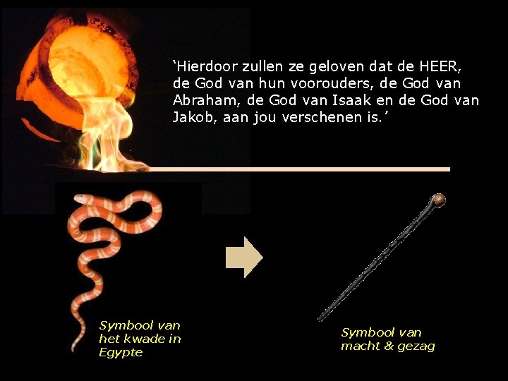 ‘Hierdoor zullen ze geloven dat de HEER, de God van hun voorouders, de God