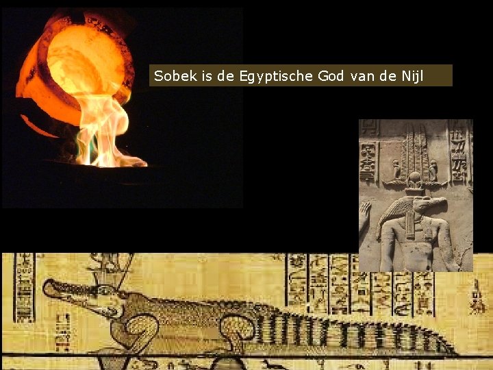 Sobek is de Egyptische God van de Nijl 