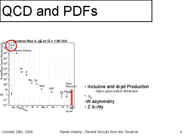 QCD and PDFs • Inclusive and di-jet Production - High-x gluon parton distribution •