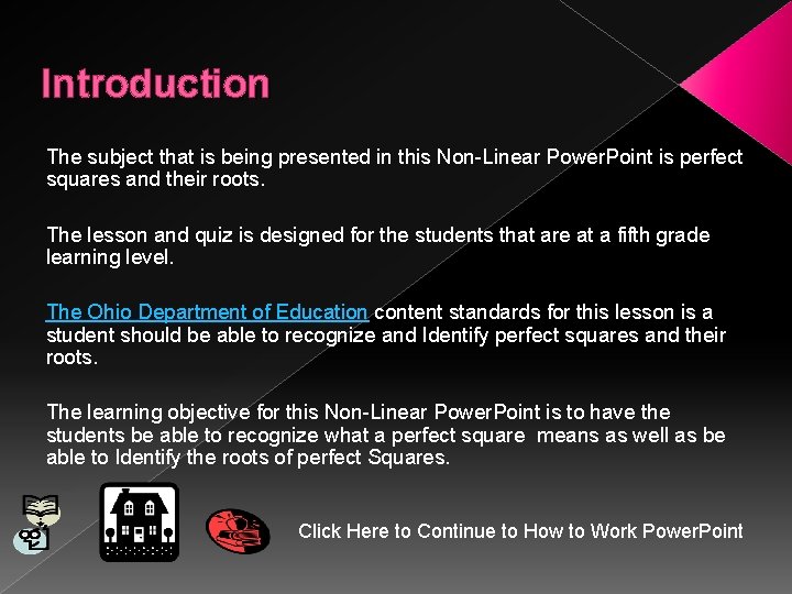 Introduction The subject that is being presented in this Non-Linear Power. Point is perfect