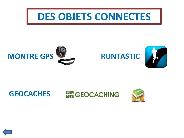 DES OBJETS CONNECTES MONTRE GPS GEOCACHES RUNTASTIC 