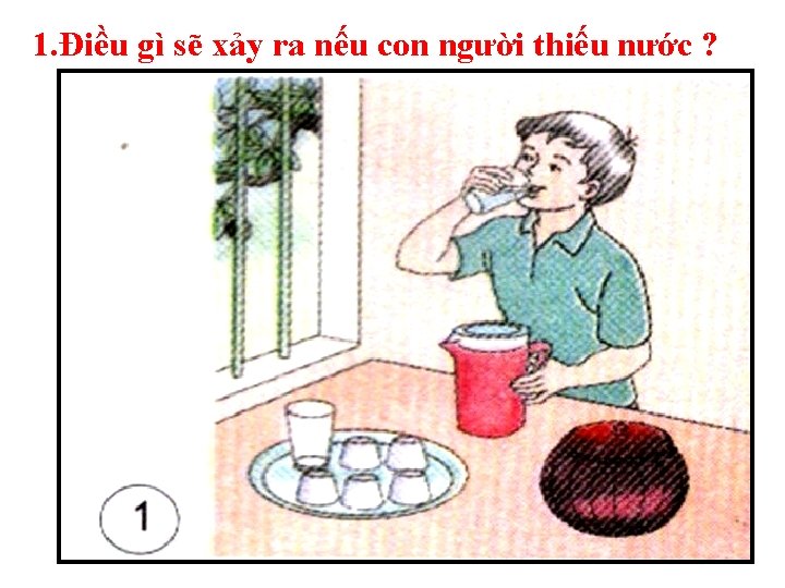 1. Điều gì sẽ xảy ra nếu con người thiếu nước ? 