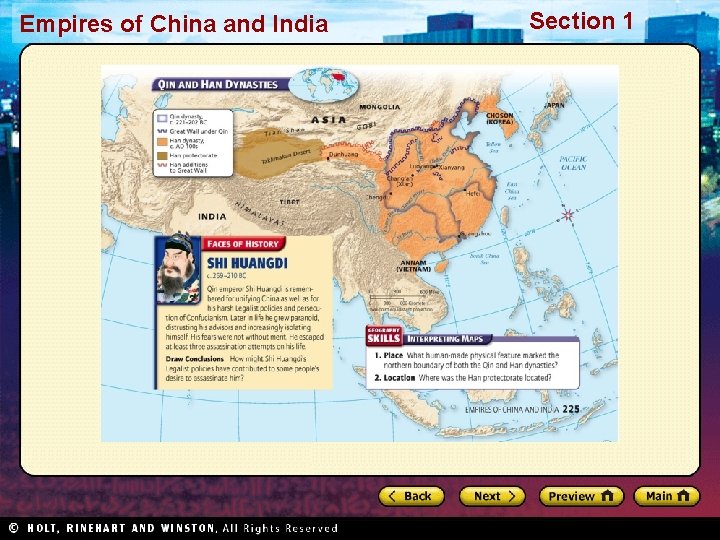 Empires of China and India Section 1 