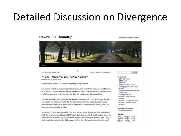 Detailed Discussion on Divergence 