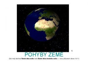 POHYBY ZEM 1 ci maj oteven koln atlas