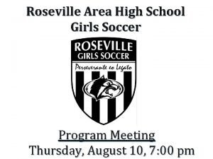 Roseville girls soccer