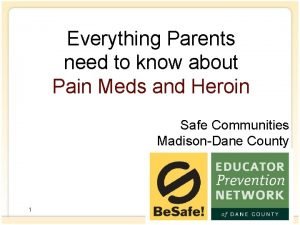 Everything Parents need to know about Pain Meds