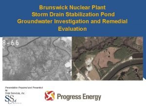 Brunswick Nuclear Plant Storm Drain Stabilization Pond Groundwater