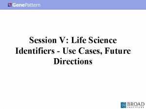 Life science identifiers