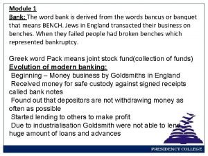 Where did the word bank come from