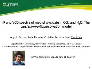 IR and VCD spectra of methyl glycidate in