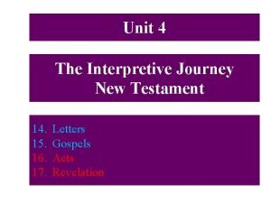 The interpretive journey