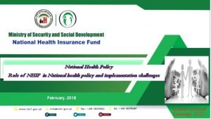 National Health Policy Role of NHIF in National