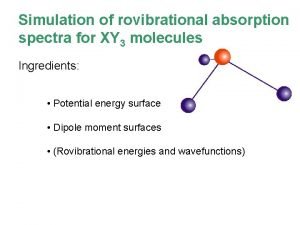 Simulation of rovibrational absorption spectra for XY 3