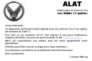 ALAT Aviation Lgre de lArme de Terre Les