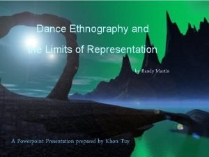 Dance Ethnography and the Limits of Representation by