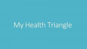 My health triangle