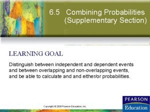 Supplementary events probability