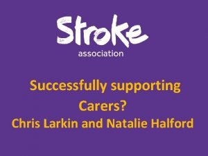 Chris larkin stroke association