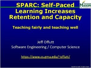 SPARC SelfPaced Learning Increases Retention and Capacity Teaching