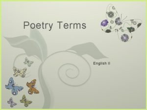 Rhyme scheme examples