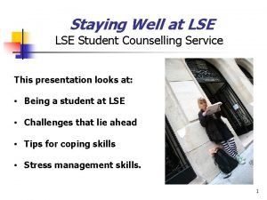 Lse counselling service